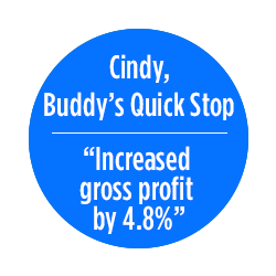 Buddy's Quick Stop testimonial - Increased gross profit by 4.8%